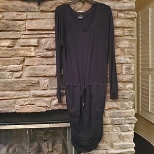 MOSSIMO BLACK RUCHED DRESS SZ XL